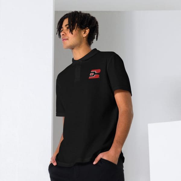 unisex pique polo shirt black front 6539b7f043b74.jpg